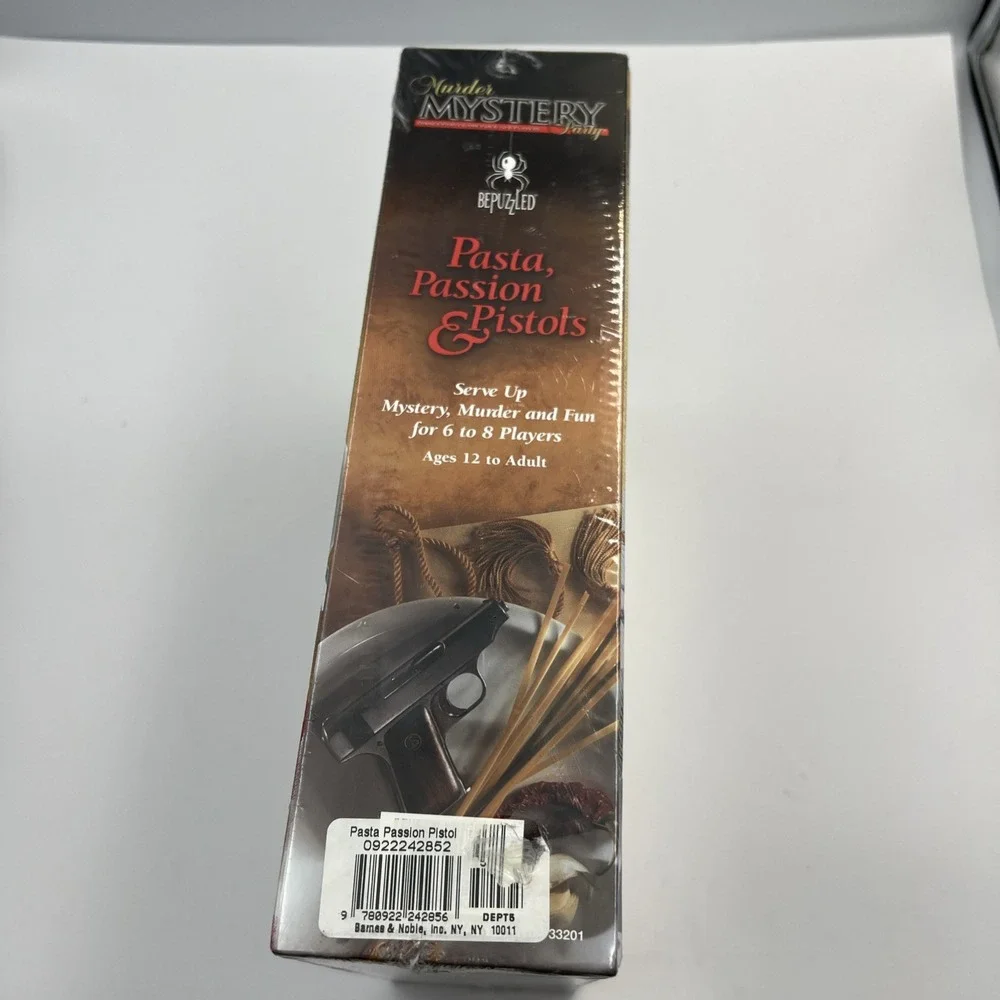 Murder Mystery Dinner Party Game‎ Pasta, Passion & Pistols *New*